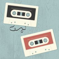 Old-School Music Tapes