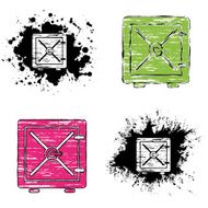 grunge icons - safe