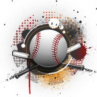 Grunge baseball background N2