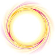 Vector background Abstract round frame of twisted stripes