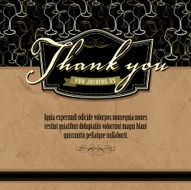 Thank you greeting card template N2