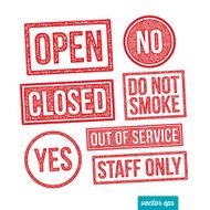 Business rubber stamp set 05 N2