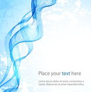 Abstract background with smoke wave N7