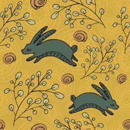 cute seamless with hare