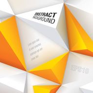 White and yellow geometric vector background