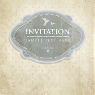 Vintage Background Invitation N2