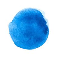 Blue watercolor circle