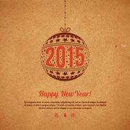 christmas and new year 2015 greeting card N3