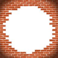 Broken brick wall N6
