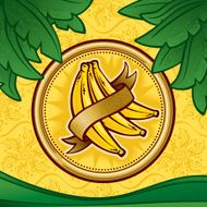Bananas icon &amp; graphic elements