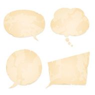 speech bubble collection vintage paper
