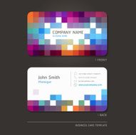 Business card abstract background N6
