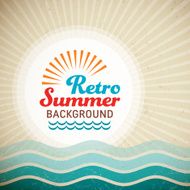 Retro summer background N5