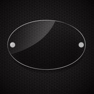 realistic glass frame Vector illustration N2