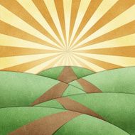 road view recycled paper craft background N8