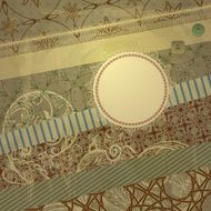 vector spring retro scrapbook design pattern