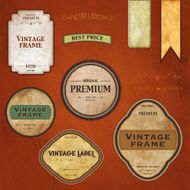 Retro styled labels N6