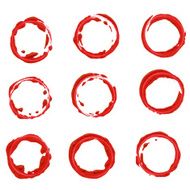 Acrylic paint frames set N4