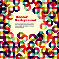 pattern of colored geometric elements with place for your text N3