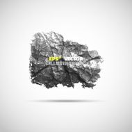 Grungy textured shape N2