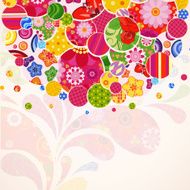 Abstract ornamental floral background