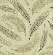 Grey seamless vintage background with plumes N2