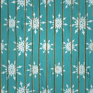 snowflakes on wood