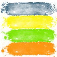 Four beautiful grunge banners N2
