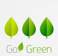 Vector go green leaves background N3