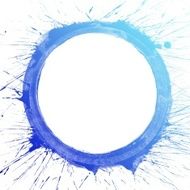 Colorful Water Color splash on circle N4