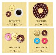 Set of the dessert menu