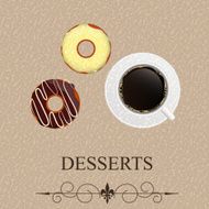 Vector dessert menu N3