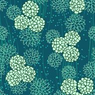 abstract flowers floral green seamless background