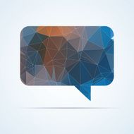 Geometric speech bubble icon