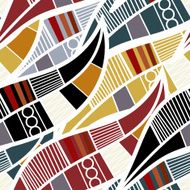 Seamless pattern with stylized leaves N6