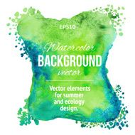 Watercolor label design background