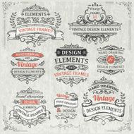 vintage frames and design elements N73