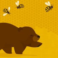Honey Bear and bees