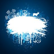 Winter grunge design