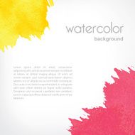 Watercolor splashes in vector