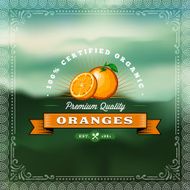 F&amp;B Labels - Oranges N5