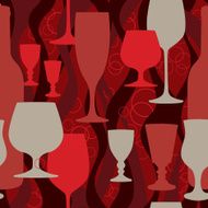 Party cocktail seamless background