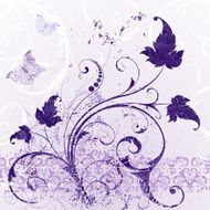 Swirls with butterflies N2