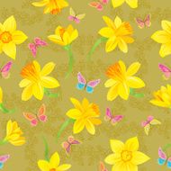 Yellow Daffodils Pattern