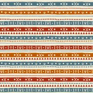 Colorful geometric seamless abstract ethnic pattern