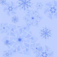 Blue Snowflake Background N3