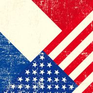USA and French grunge Flag N2