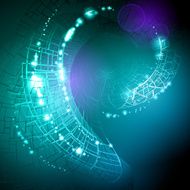 Abstract glowing wavy background N7