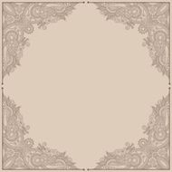 rectangle ornate frame N18