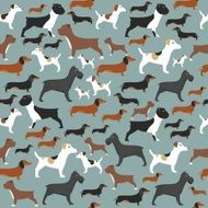 Seamless pattern with dogs N7